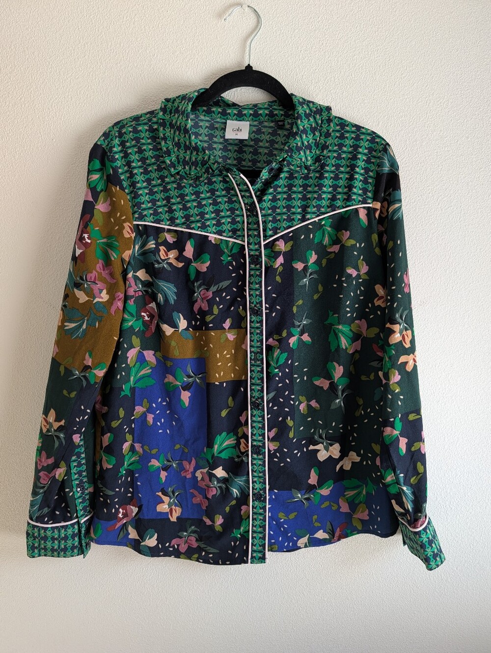 Cabi Bronco Patchwork Shirt